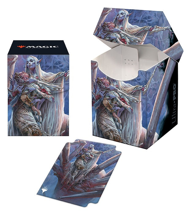 Ultra Pro - Magic the Gathering - Deck Box - Pro 100+ Adventures in the Forgotten Realms - Lolth Spider Queen - Good Games
