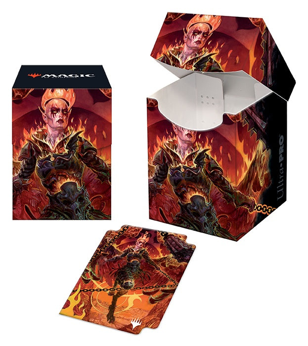Ultra Pro - Magic: The Gathering - Deck Box - Pro 100+ Adventures in the Forgotten Realms - Zariel Archduke of Avernus - Good Games