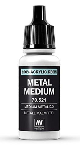 Vallejo Metallic Medium 17ml Acrylic Paint (AV70521) - Good Games