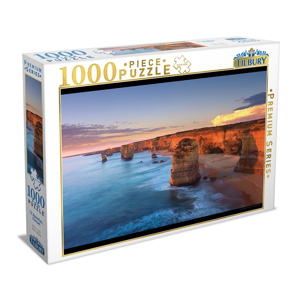 Tilbury - 12 Apostles Sunset Puzzle 1000 Piece Jigsaw - Good Games