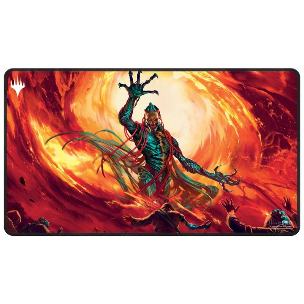 ULTRA PRO Magic: The Gathering - PLAYMAT- Brothers - Gix Yawgmoth PraetorWar Black Stitched Playmat - - Good Games