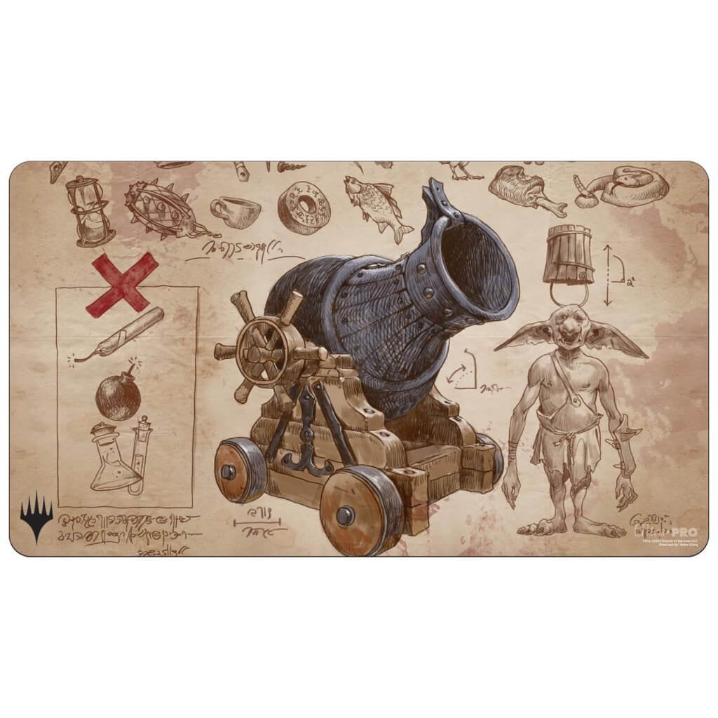 Brothers War Schematic Goblin Charbelcher Art - Playmat - Good Games