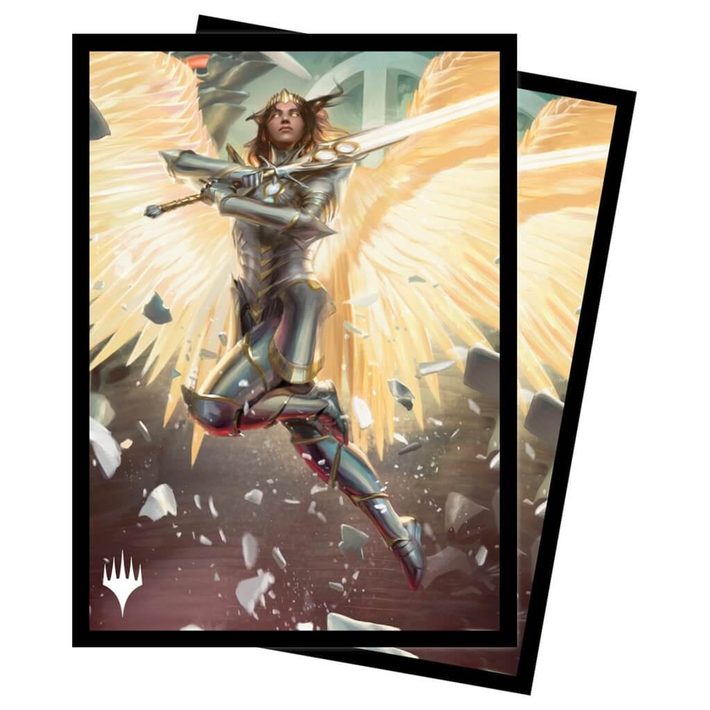 Magic The Gathering 100ct Deck Protector Sleeves March of the Machine Archangel Elspeth - Good Games