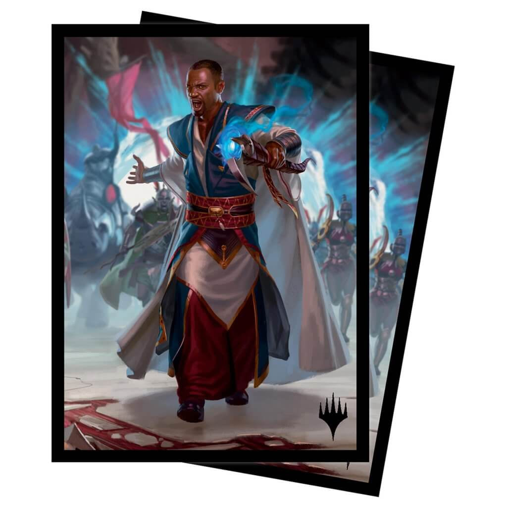 Magic The Gathering 100ct Deck Protector Sleeves March of the Machine Teferi Akosa of Zhalfir - Good Games