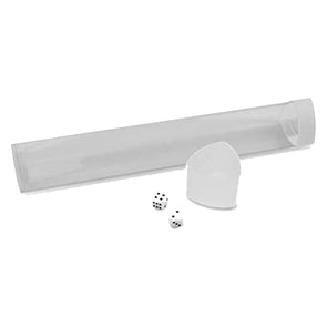 BCW Clear Playmat Tube With White Caps/Dice - Good Games