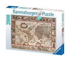 Ravensburger - Map Of The World 1650 - 2000 Piece Jigsaw - Good Games