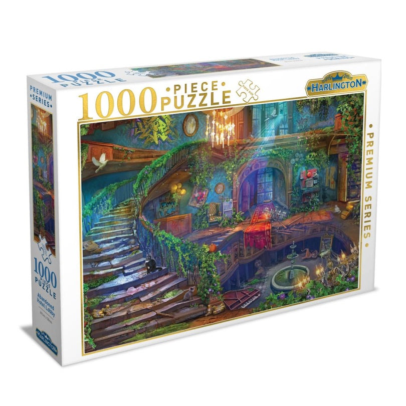 Harlington - Thomas Kinkade Abandoned Hotel Lobby 1000 Piece Jigsaw - Good Games