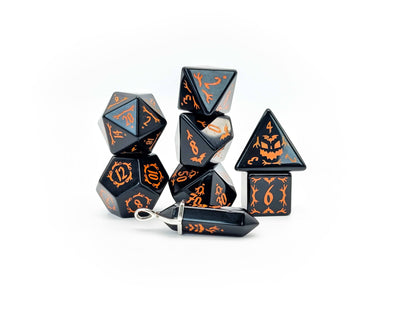 Level Up Dice - Halloween Obsidian - Good Games