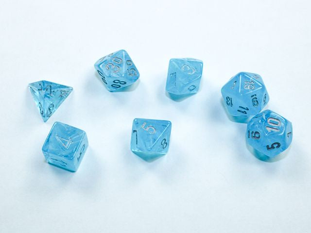 Chessex - Luminary Mini Sky/Silver 7 Die Set CHX 20566 - Good Games