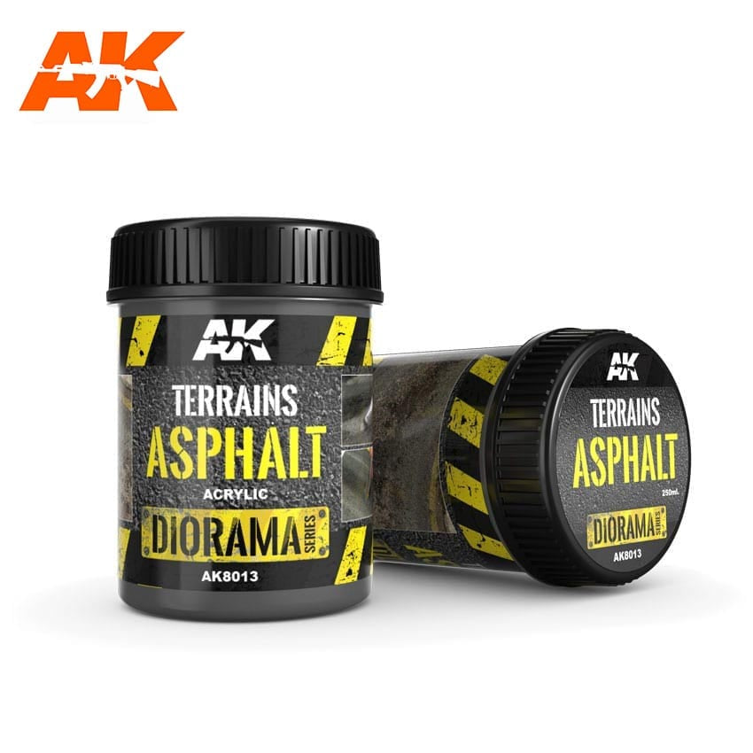 AK Interactive Dioramas - Terrains Asphalt 250ml - Good Games
