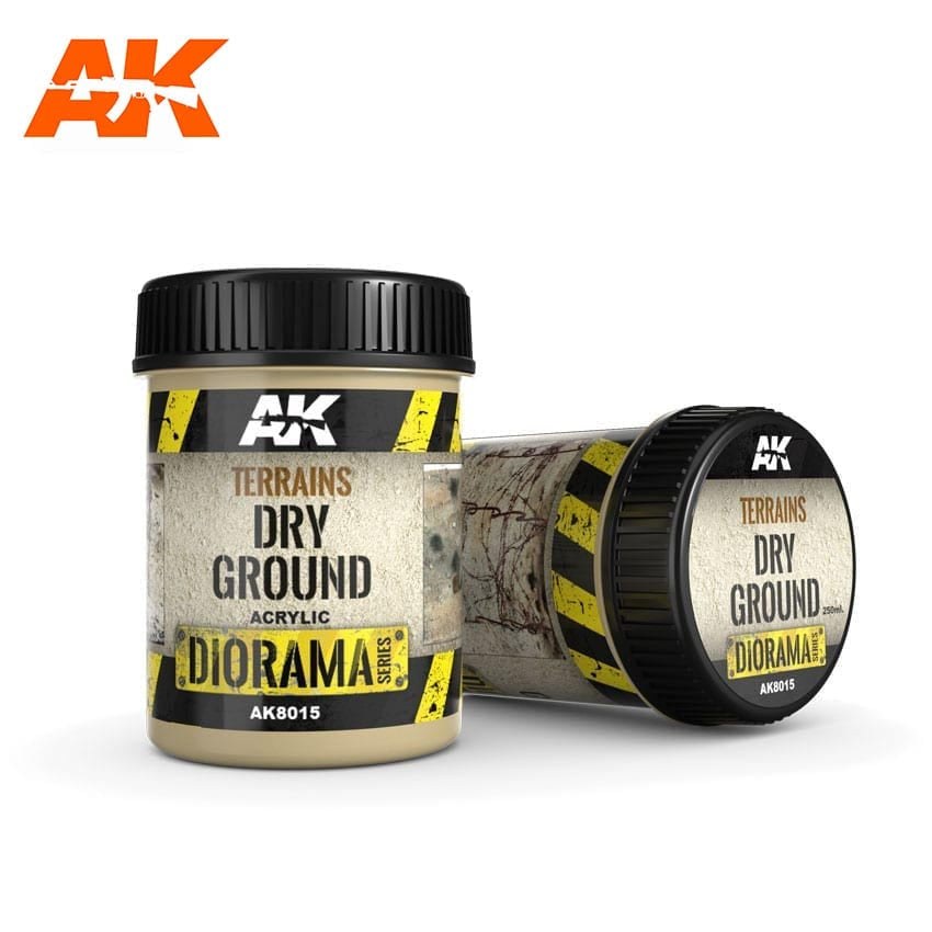 AK Interactive Dioramas - Terrains Dry Ground 250ml - Good Games