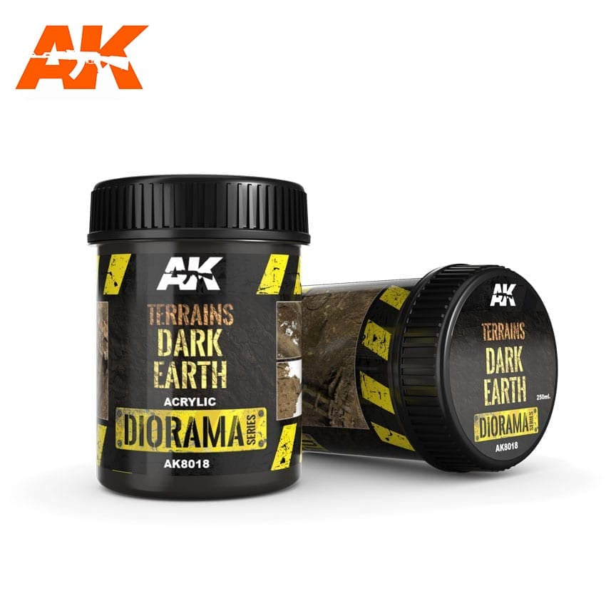 AK Interactive Dioramas - Terrains Dark Earth 250ml - Good Games