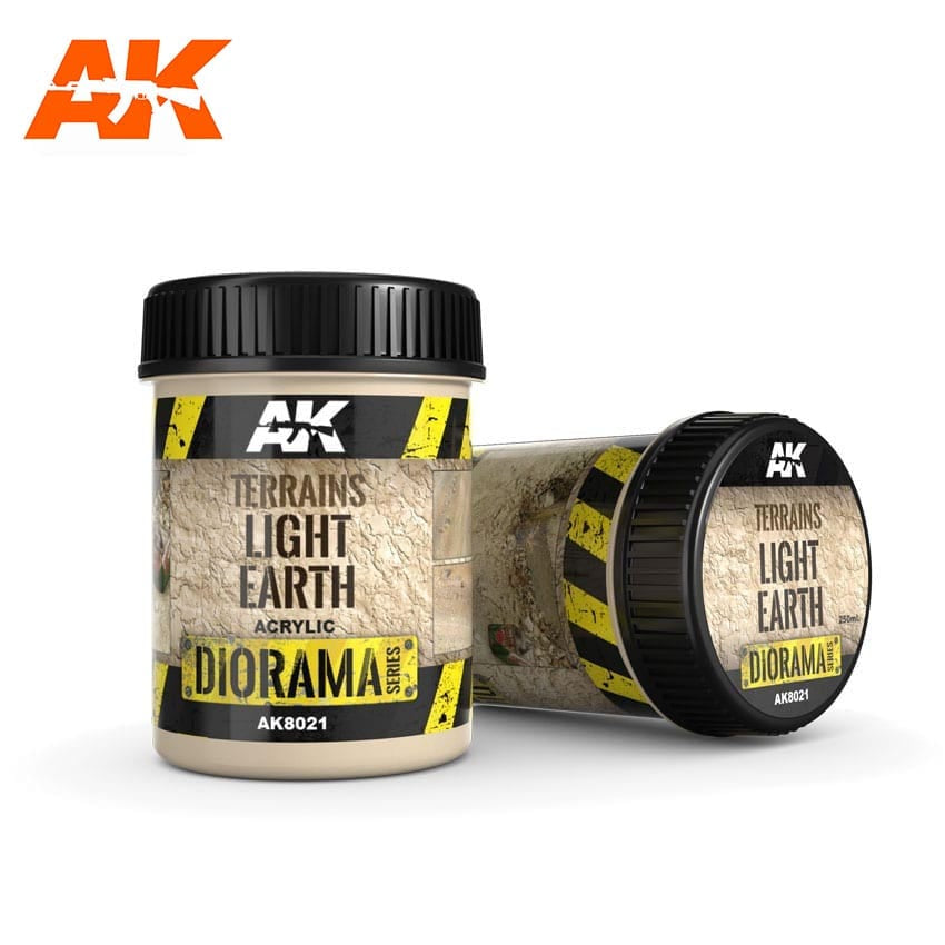 AK Interactive Dioramas - Terrains Light Earth 250ml - Good Games