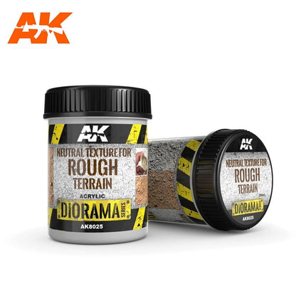 AK Interactive Dioramas - Terrains Neutral Texture for Rough Terrains 250ml - Good Games