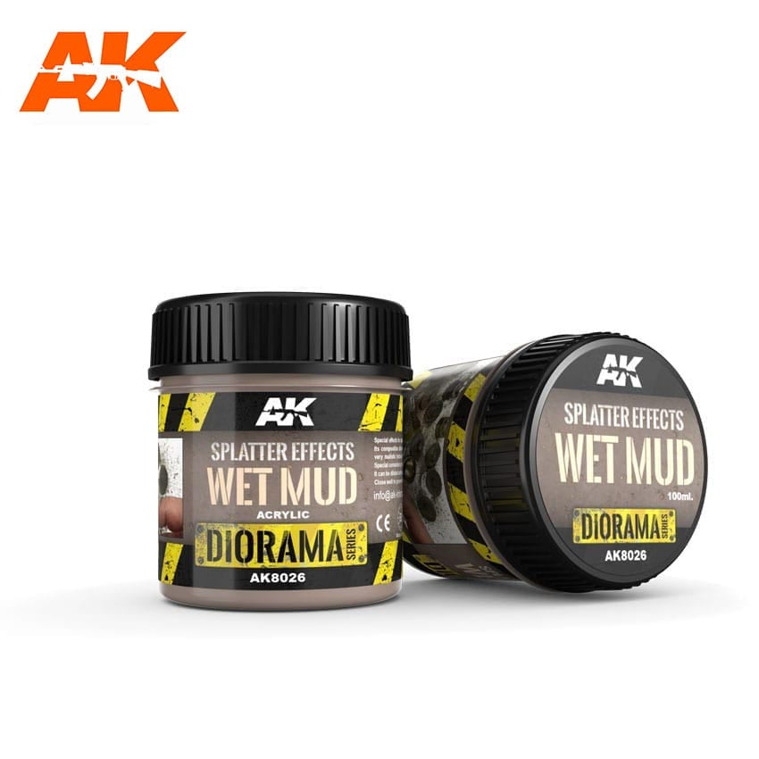 AK Interactive Dioramas - Splatter Effects Wet Mud 100ml - Good Games