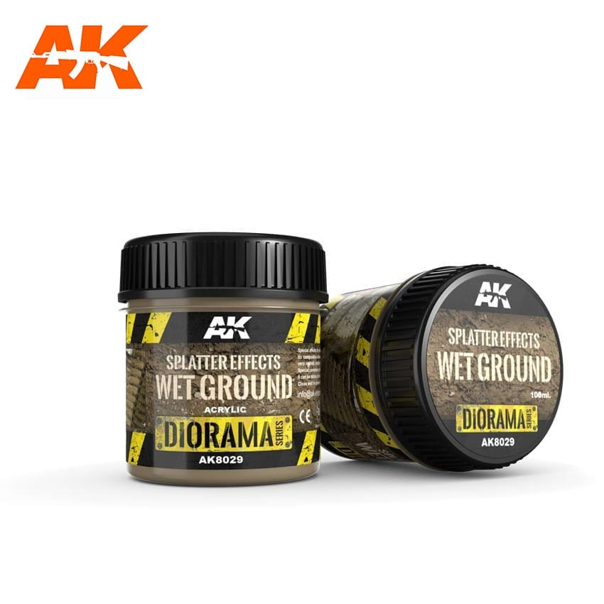 AK Interactive Dioramas - Splatter Effects Wet Ground 100ml - Good Games