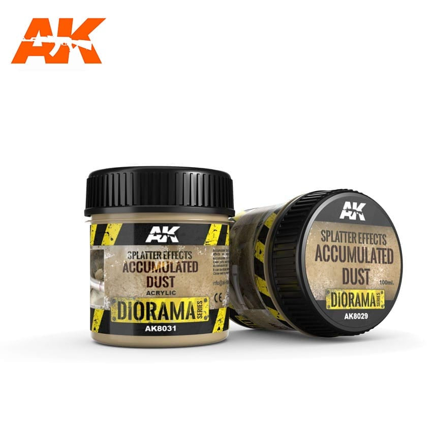 AK Interactive Dioramas - Splatter Effects Accumulated Dust 100ml - Good Games