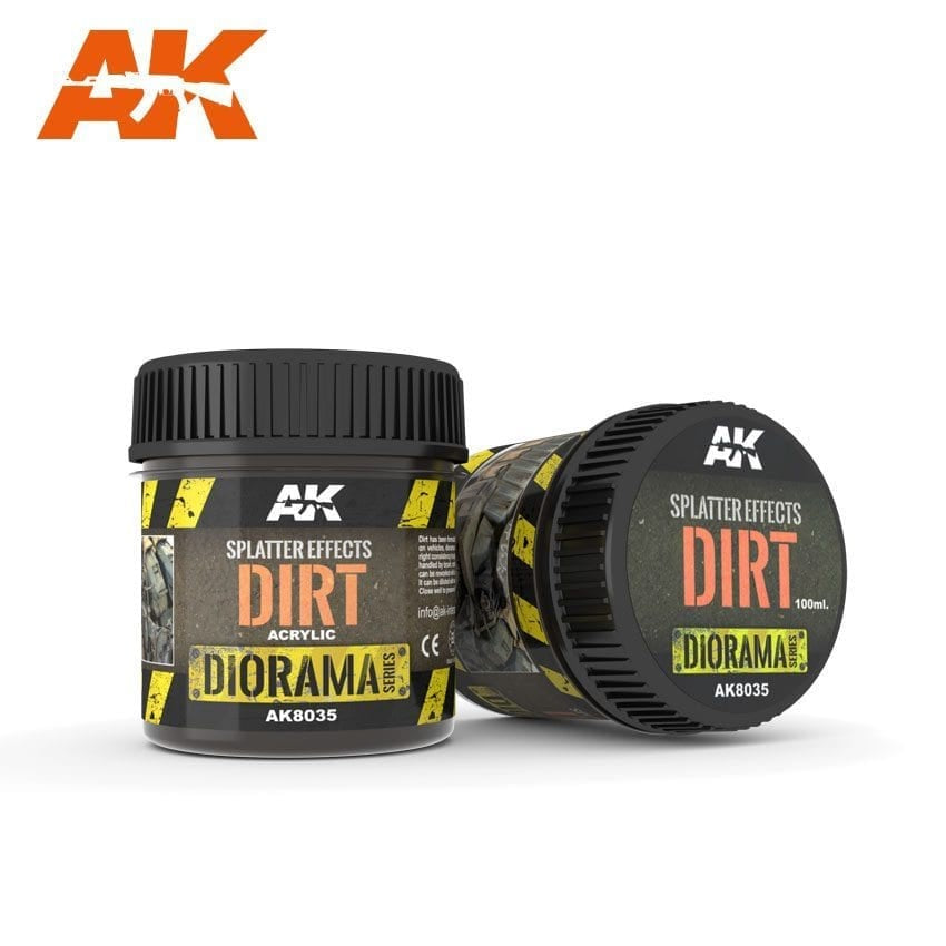AK Interactive Dioramas - Splatter Effects Dirt 100ml - Good Games