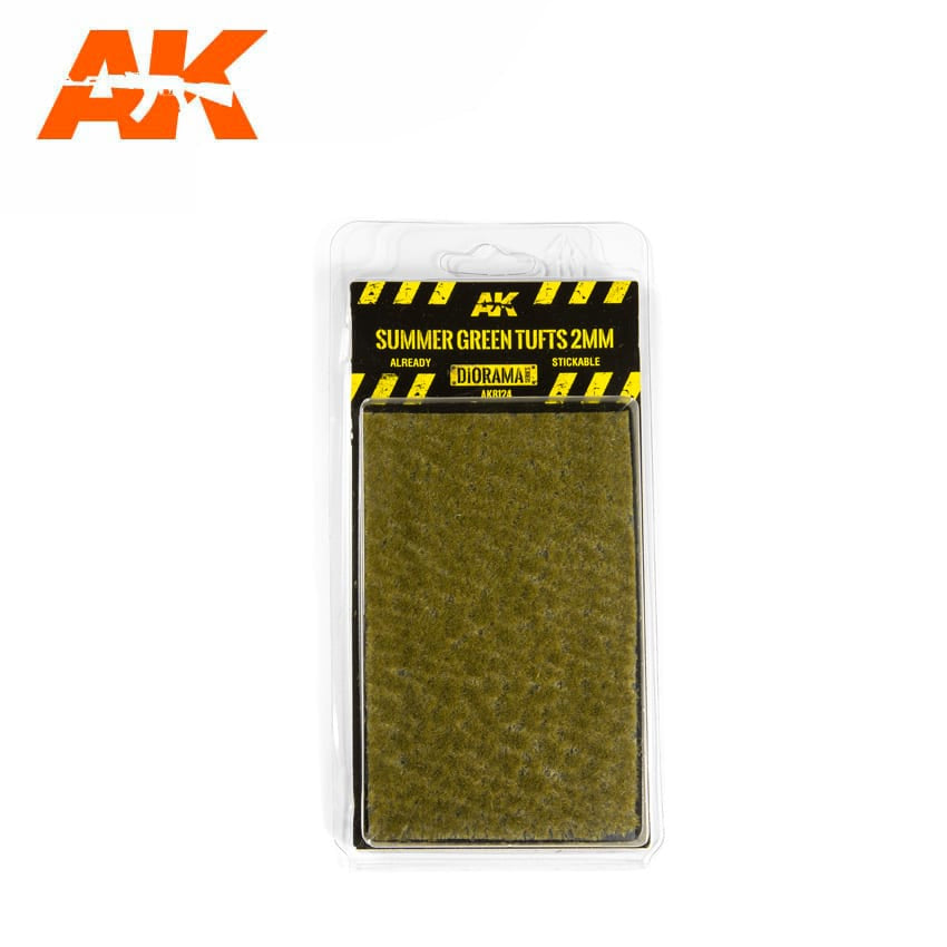 AK Interactive Vegetation - Summer Green Tufts 2mm - Good Games