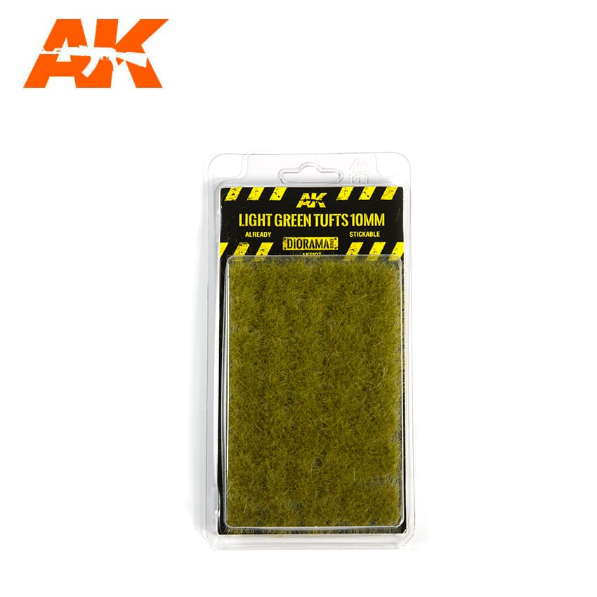 AK Interactive Vegetation - Light Green Tufts 10mm - Good Games