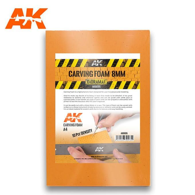 AK Interactive Building Materials - Carving Foam 8mm A4 - Good Games