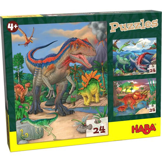 Puzzles Dinosaurs - 3x 24 Piece Jigsaw - Good Games