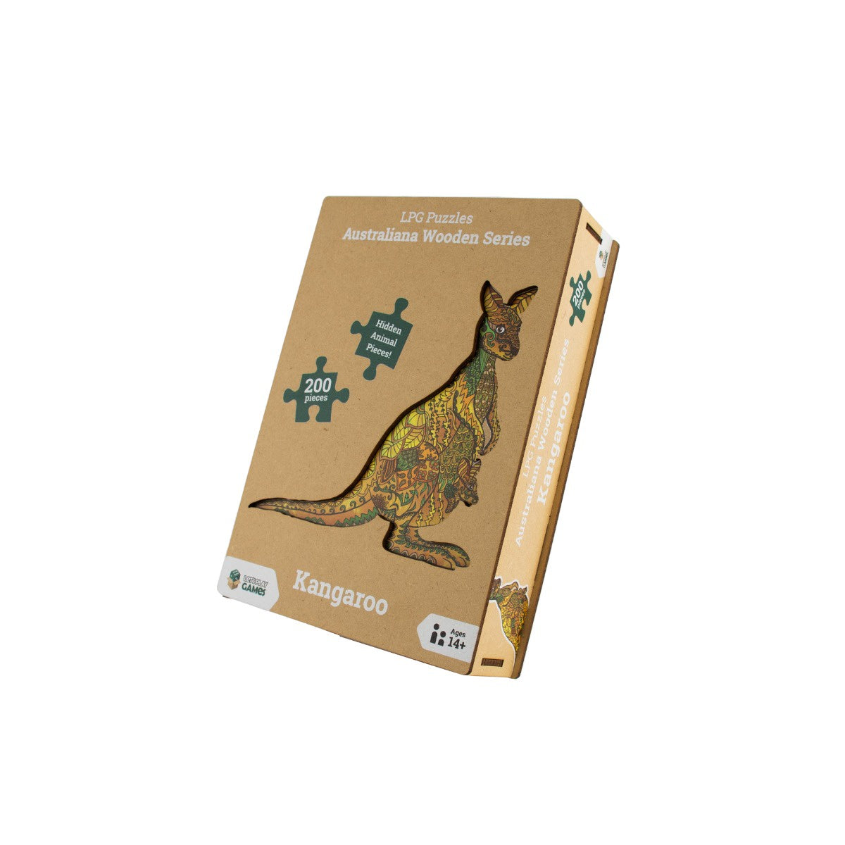 LPG Wooden Puzzle Australiana Series 01 - Kangaroo - Good Games