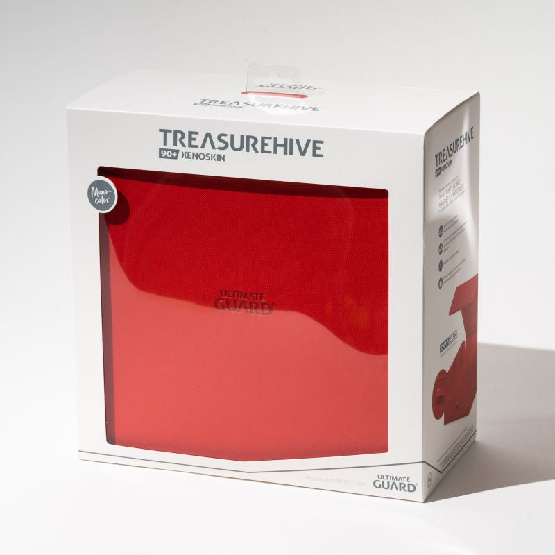 Ultimate Guard - TreasureHive 90+ XenoSkin Red Deck Box - Good Games