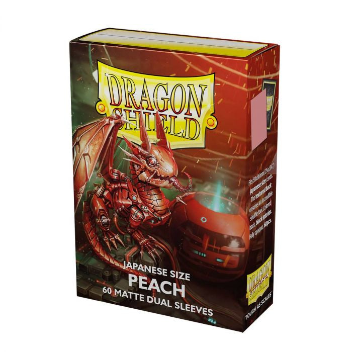 Dragon Shield - Dual Matte Peach Pip Japanese Size (60) - Good Games
