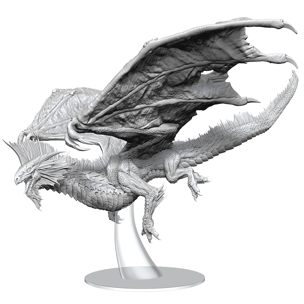 Dungeons & Dragons Nolzurs Marvelous Miniatures Adult Silver Dragon - Good Games