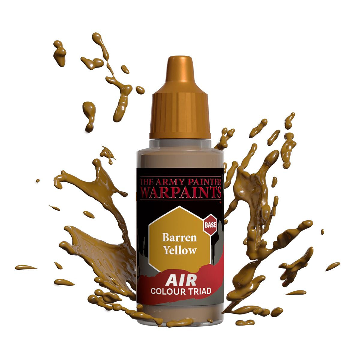 Army Painter Warpaints - Air Barren Yellow Acrylic Paint 18ml - Good Games