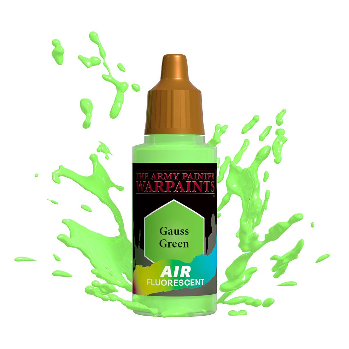 Army Painter Metallics - Air Gauss Green Fluo Acrylic Paint 18ml - Good Games