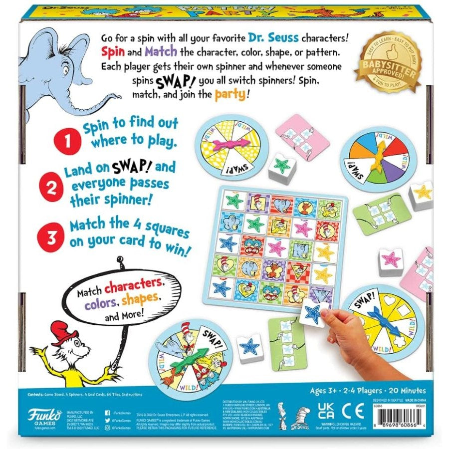 Dr Seuss Pattern Party Game