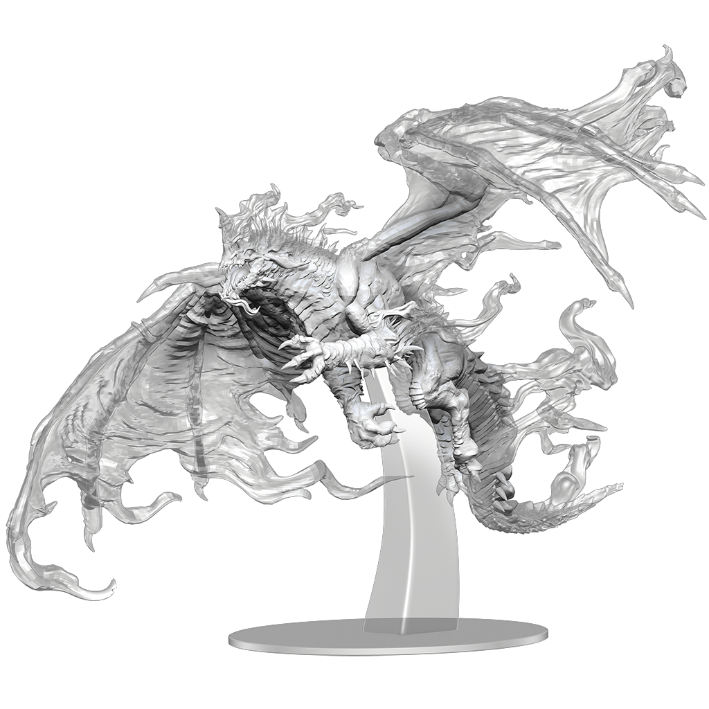 Dungeons & Dragons Nolzurs Marvelous Miniatures Adult Blue Shadow Dragon - Good Games