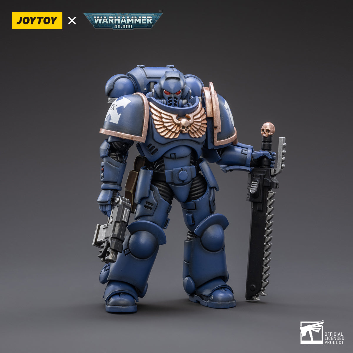 Warhammer Collectibles: 1/18 Scale Space Marines Ultramarines Outriders Brother Catonus