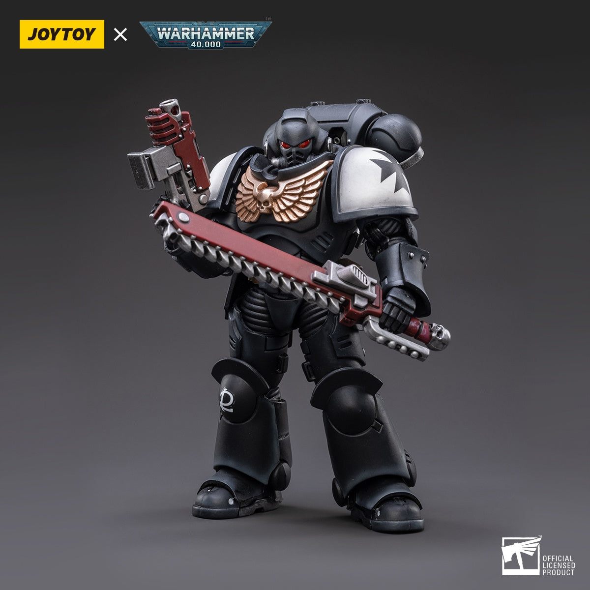 Warhammer Collectibles: 1/18 Scale Space Marines Black Templars Outriders Brother Valtus