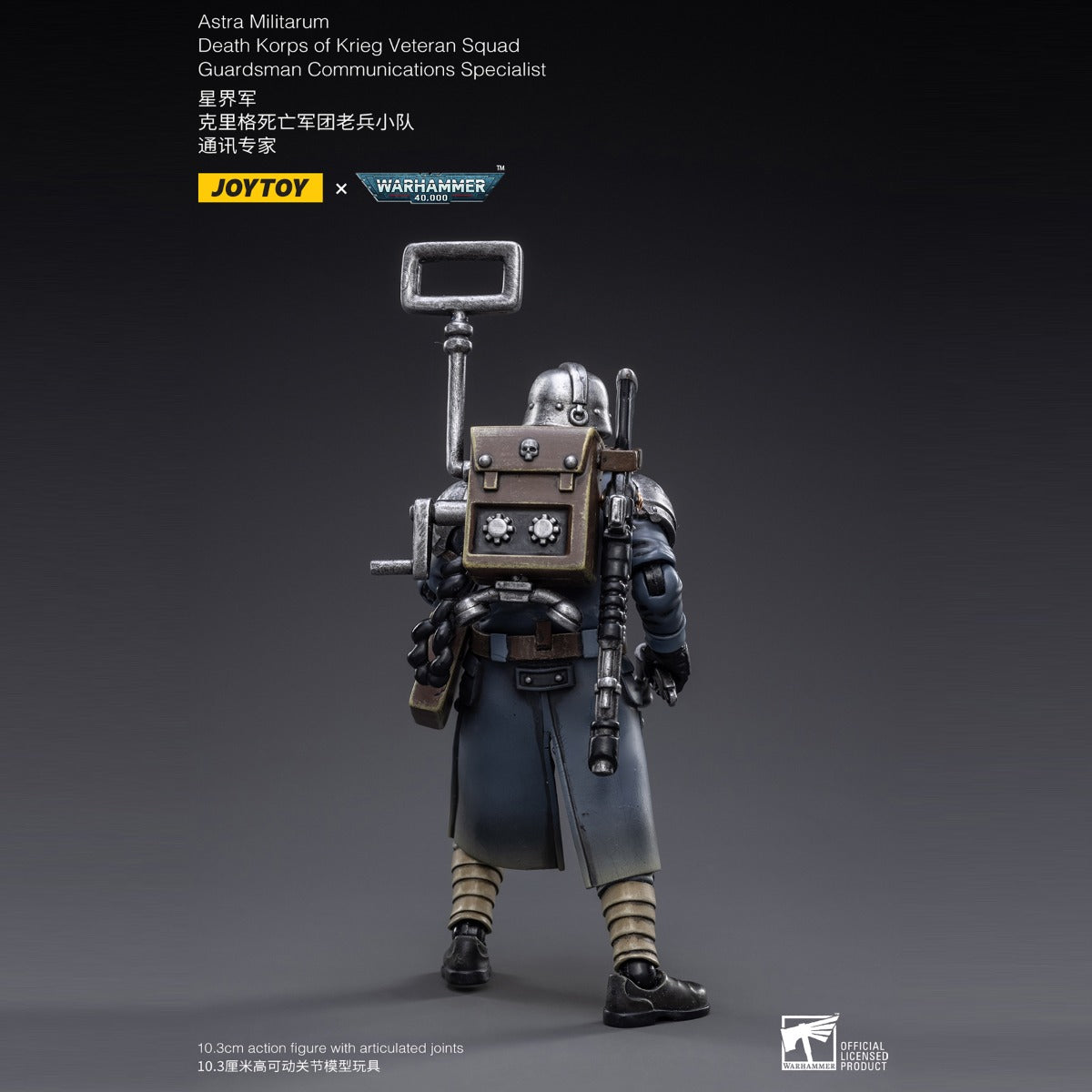 Warhammer Collectibles: 1/18 Scale Death Korps of Krieg Veteran Squad Guardsman Comm Specialist