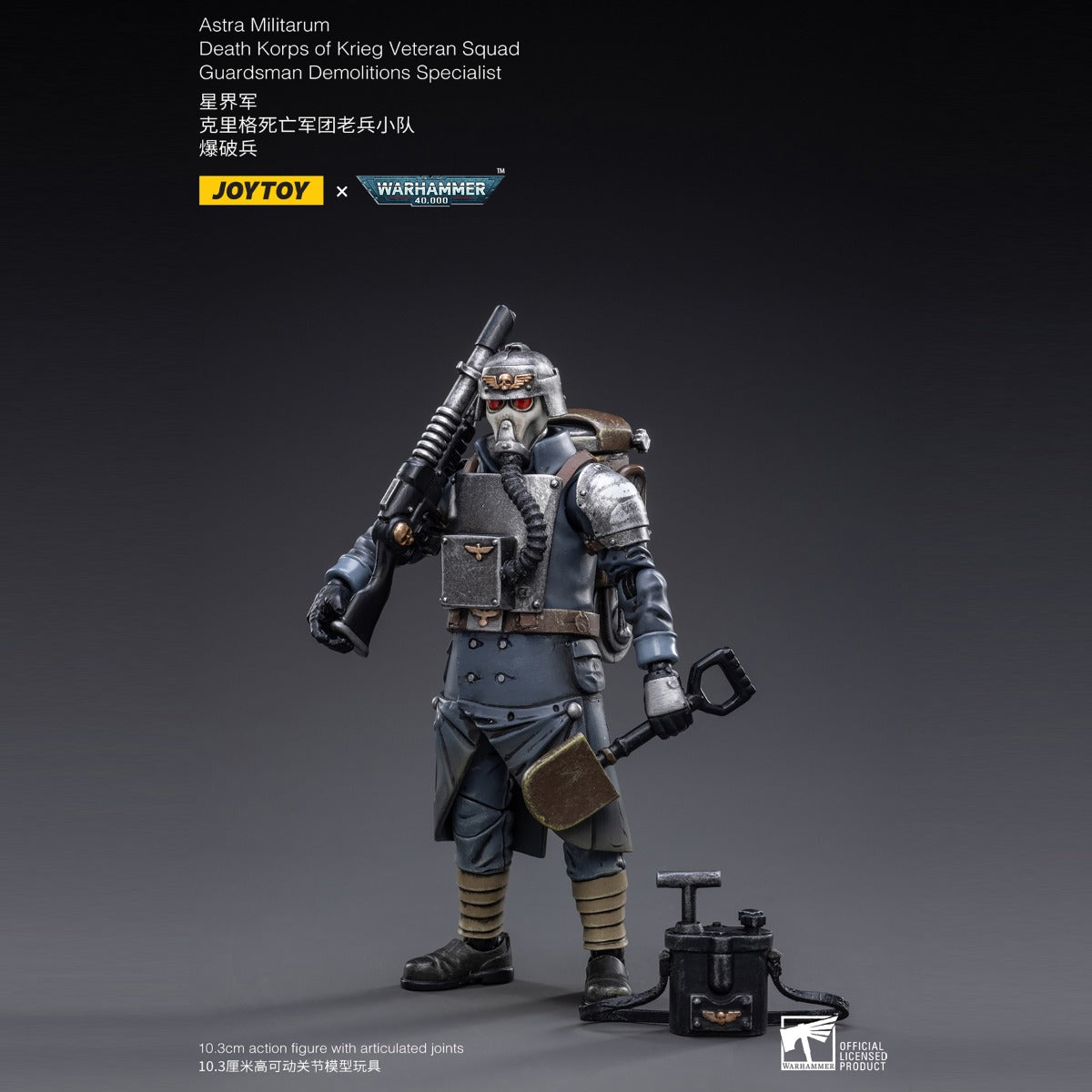 Warhammer Collectibles: 1/18 Scale Death Korps of Krieg Veteran Squad Guardsman Demo Specialist