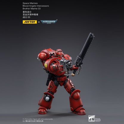 Warhammer Collectibles: 1/18 Scale Blood Angels Intercessors Brother Marine 03 - Good Games