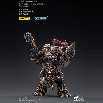 Warhammer Collectibles: 1/18 Scale Black Legion Havocs Champion Brother Slael - Good Games