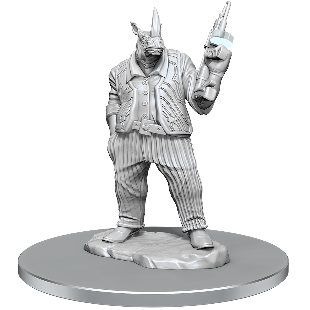 Magic The Gathering Unpainted Miniatures Freelance Muscle and Rhox Pummeler - Good Games