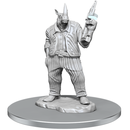 Magic The Gathering Unpainted Miniatures Freelance Muscle and Rhox Pummeler - Good Games