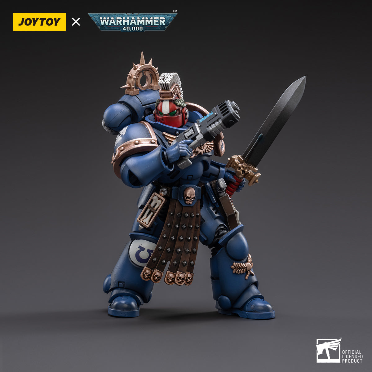 Warhammer Collectibles: 1/18 Scale Ultramarines Veteran Sergeant Icastus