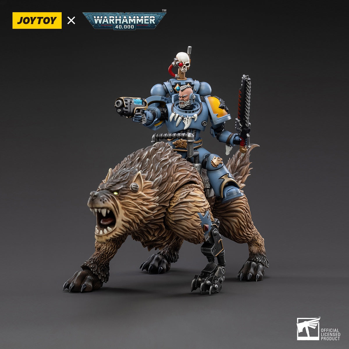 Warhammer Collectibles: 1/18 Scale Space Wolves Thunderwolf Cavalry Bjane - Good Games