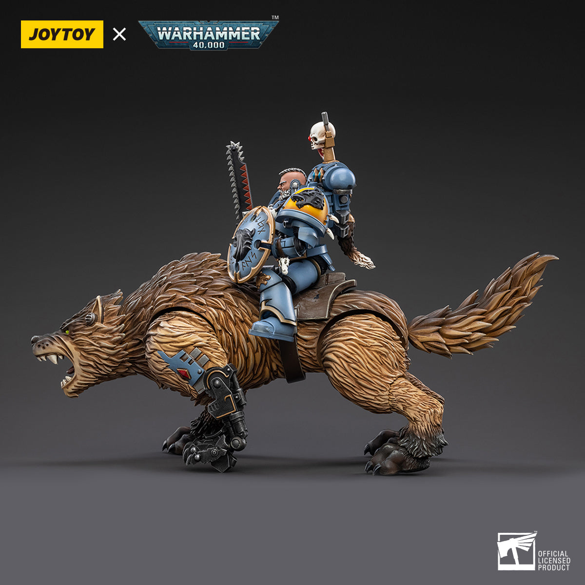 Warhammer Collectibles: 1/18 Scale Space Wolves Thunderwolf Cavalry Bjane - Good Games