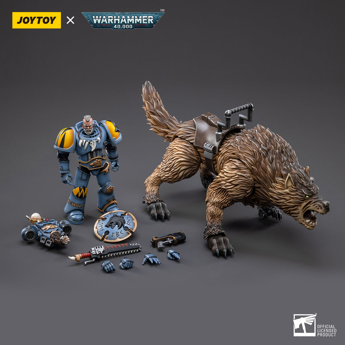 Warhammer Collectibles: 1/18 Scale Space Wolves Thunderwolf Cavalry Bjane - Good Games