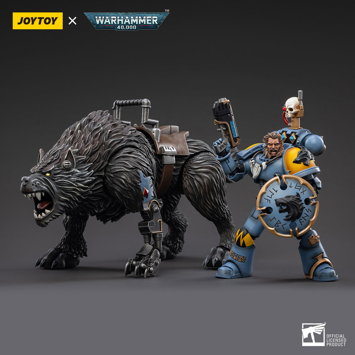 Warhammer Collectibles: 1/18 Scale Space Wolves Thunderwolf Cavalry Frode - Good Games