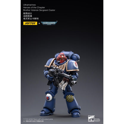 Warhammer Collectibles: 1/18 Scale Ultramarines Brother Veteran Sergeant Castor - Good Games