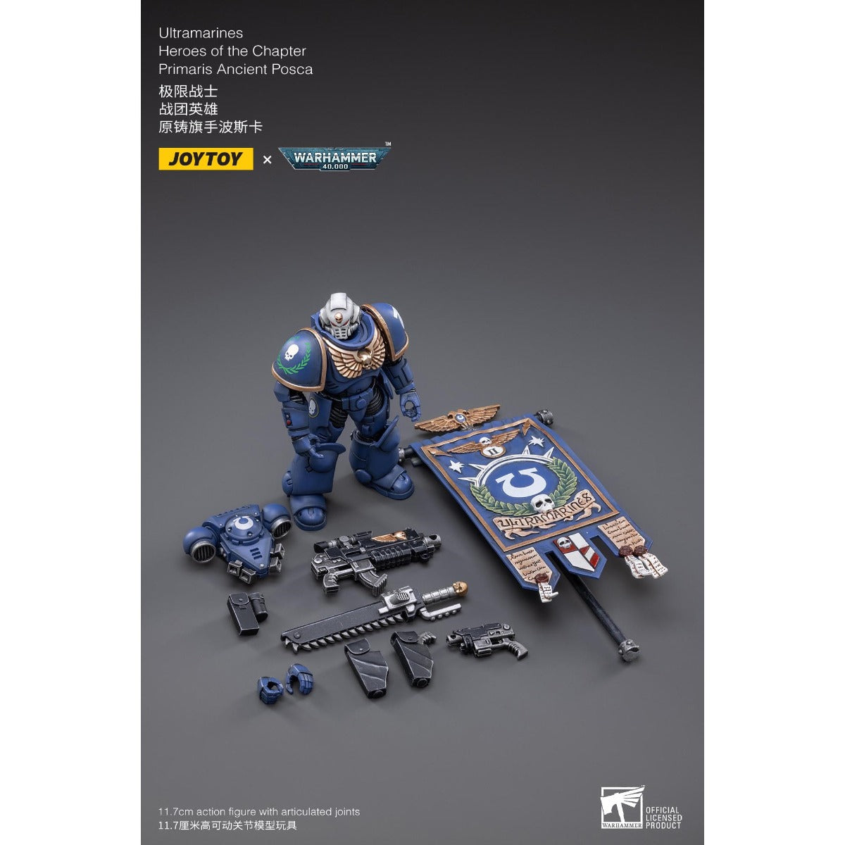 Warhammer Collectibles: 1/18 Scale Ultramarines Primaris Ancient Posca