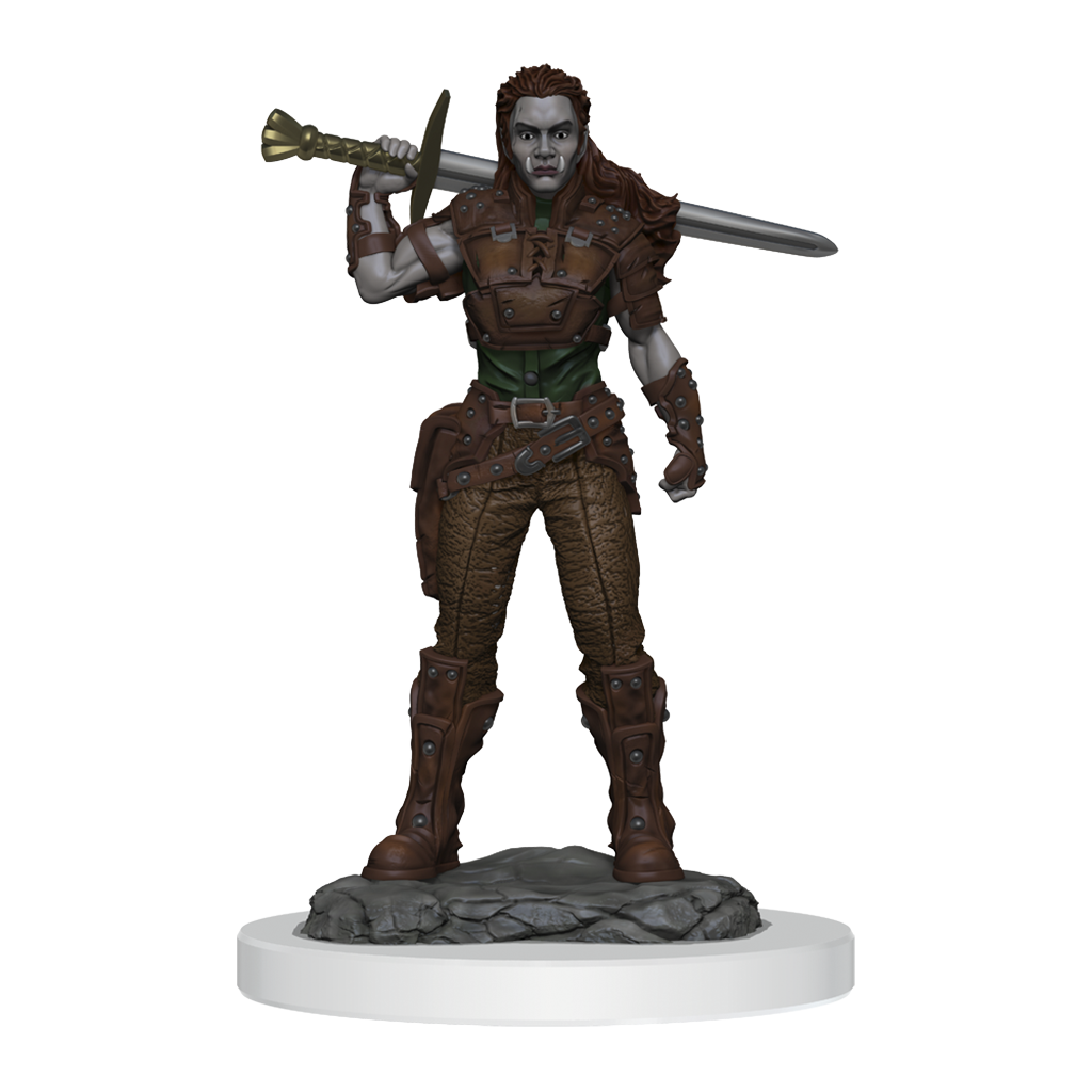 Dungeons & Dragons Nolzurs Marvelous Miniatures Orc Fighter Female - Good Games